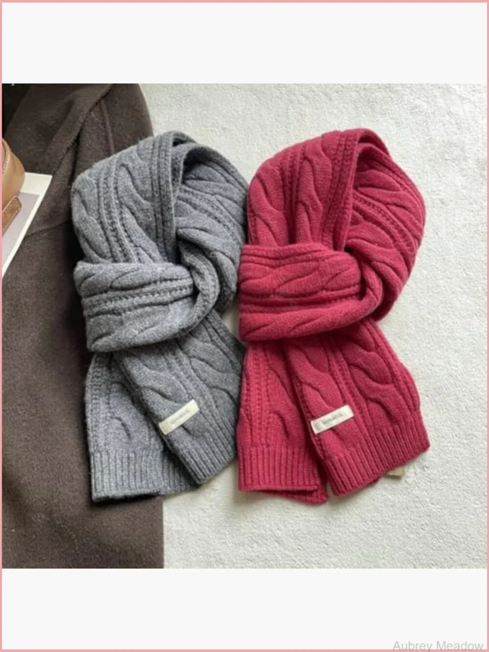 Knitted Scarf Shawl Wrap - Versatile Cape Cardigan Shoulder Top Sweater